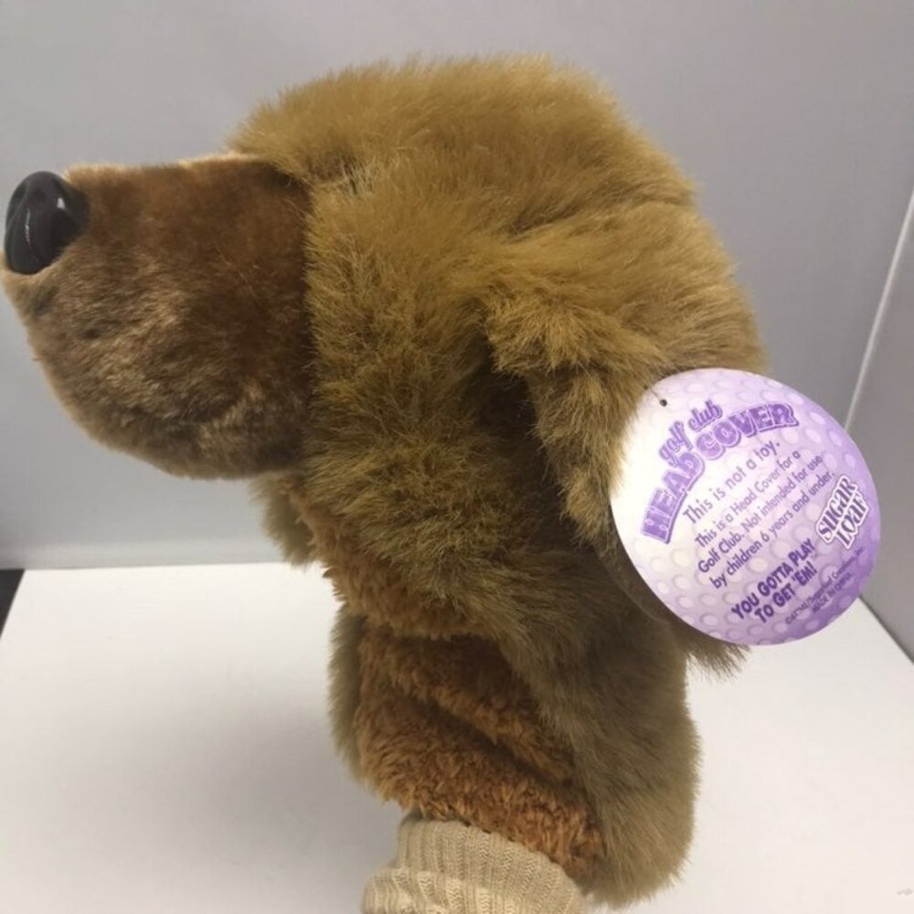 Sugar Loaf Golf Club Head Cover Brown Golden Retriever Puppy Dog Golf Head Cover
